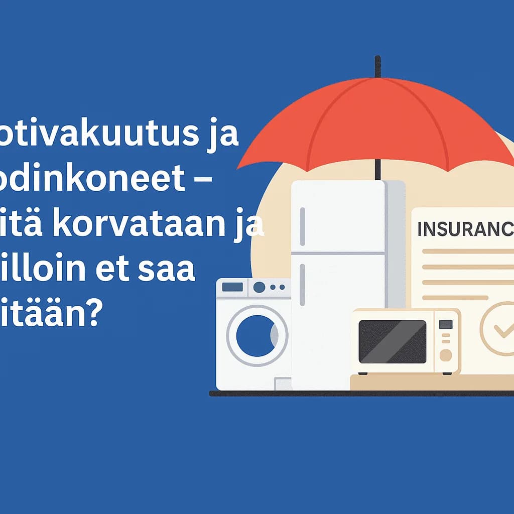Kotivakuutus + kodinkoneet 2026: mitä korvataan? Opas