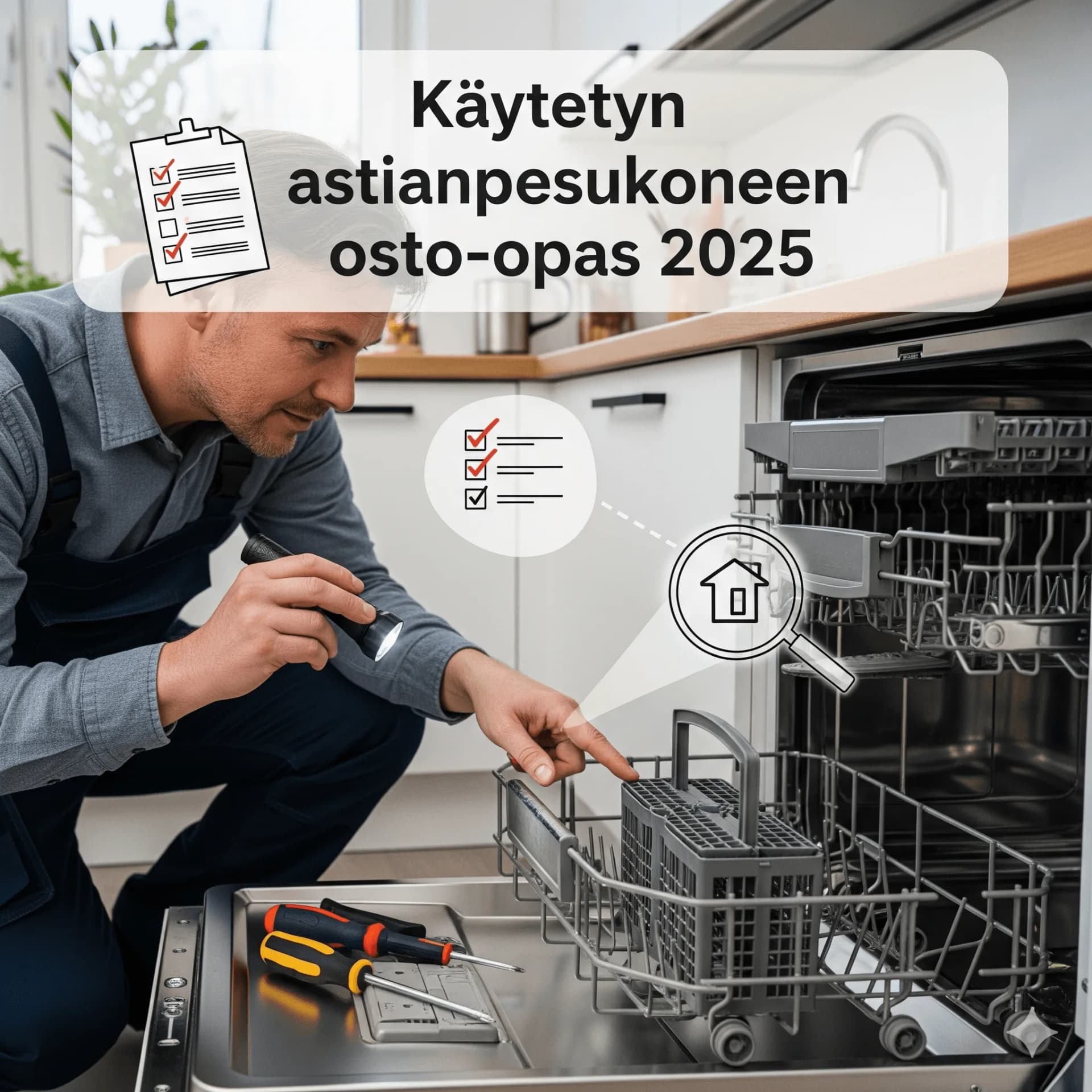 Käytetyn astianpesukoneen osto-opas: asentajan vinkit