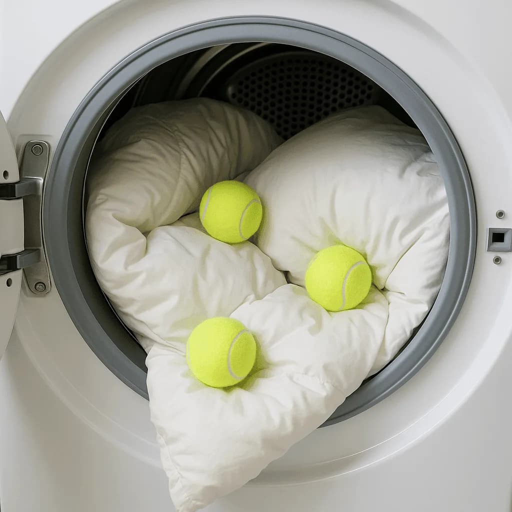 Tennispallot kuivausrummussa – toimiva niksi vai turha temppu?