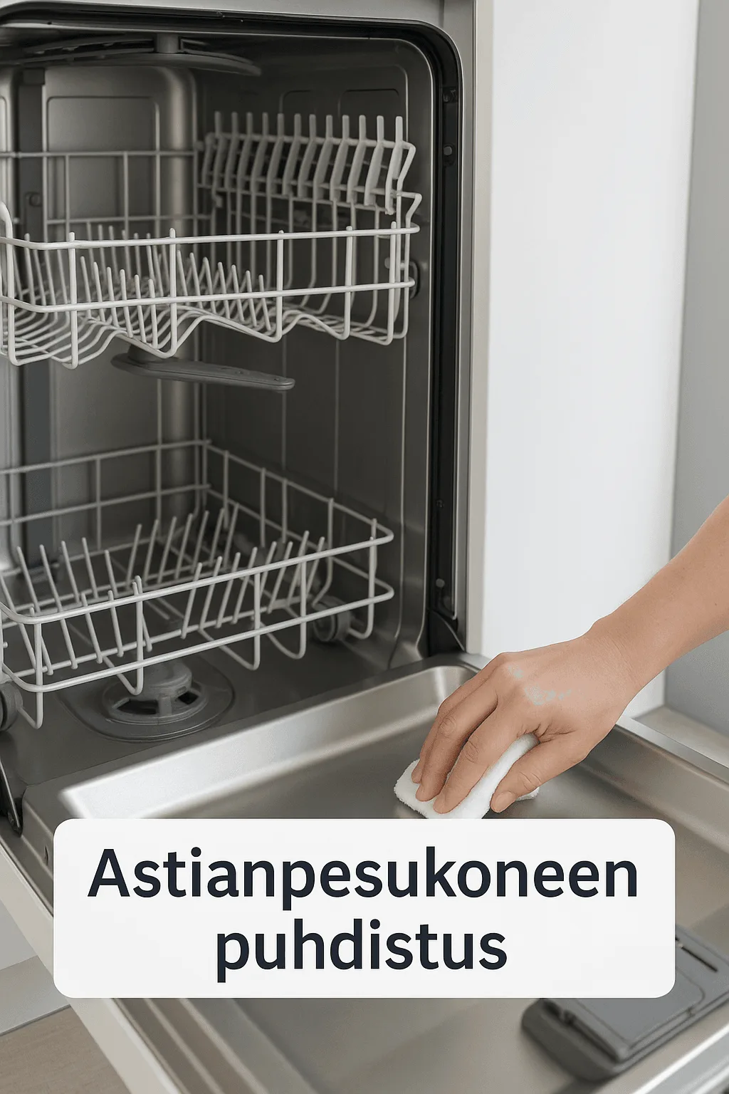 Astianpesukoneen Puhdistus 2026: Hajujen Poisto + Huolto-opas