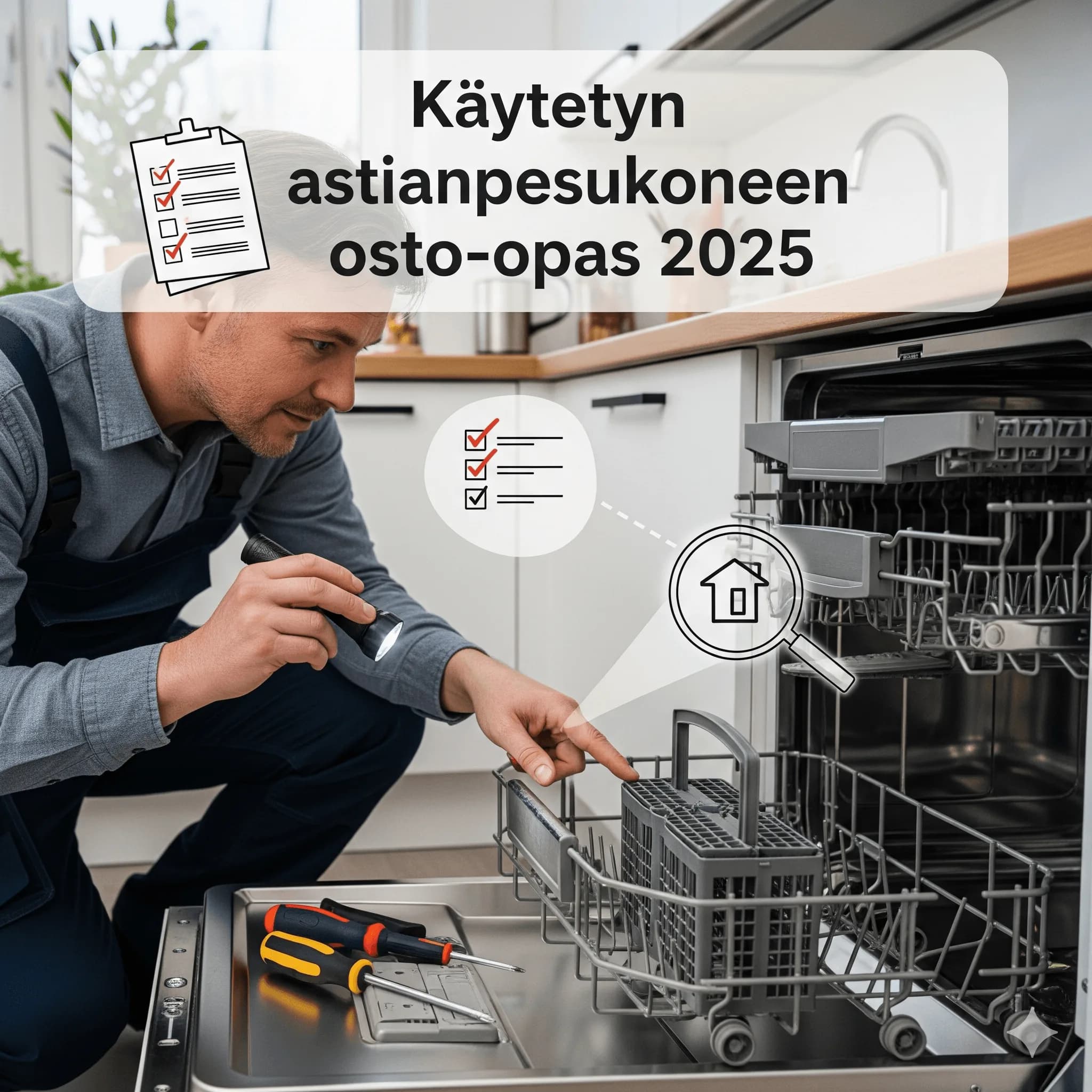 Käytetyn astianpesukoneen osto-opas: asentajan vinkit