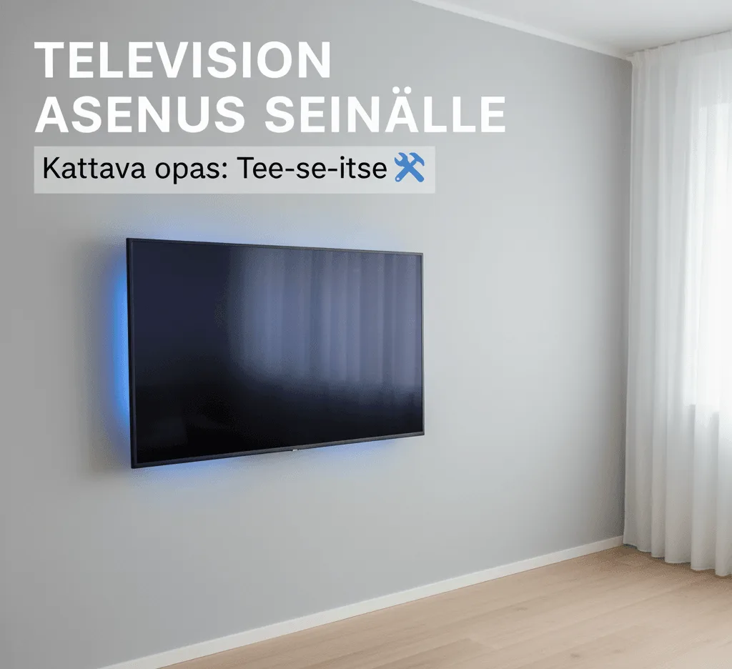 TV:n Seinäasennusopas: Tee-se-itse