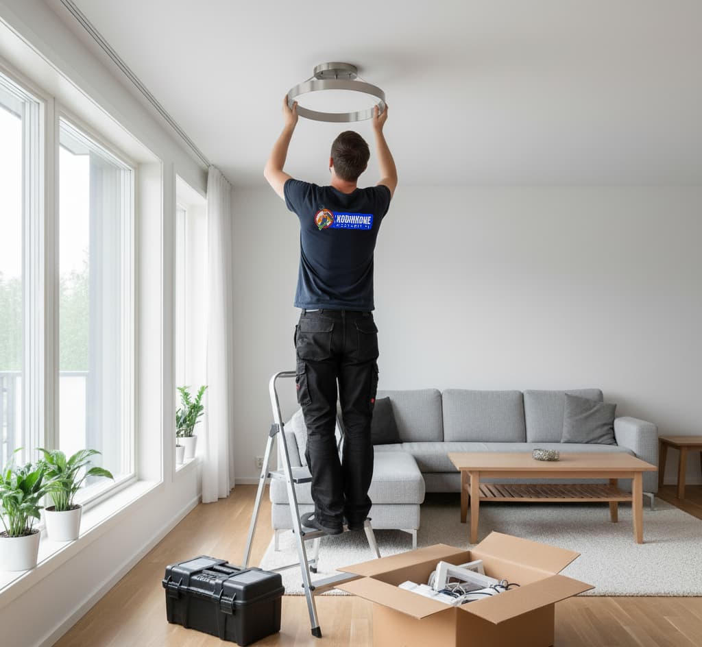 Valaisimen asennus itse: kattolampun DIY-opas