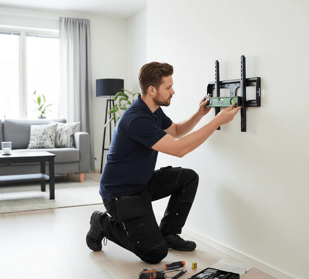 TV seinäasennus: VESA-kiinnitys ja telineopas