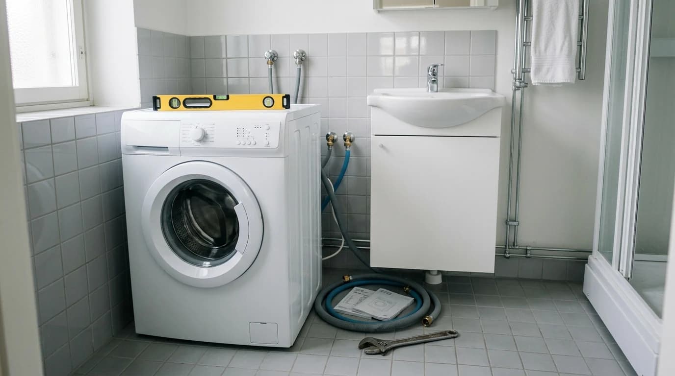 Pyykinpesukoneen asennus vuokra-asuntoon 2026: luvat + ohjeet