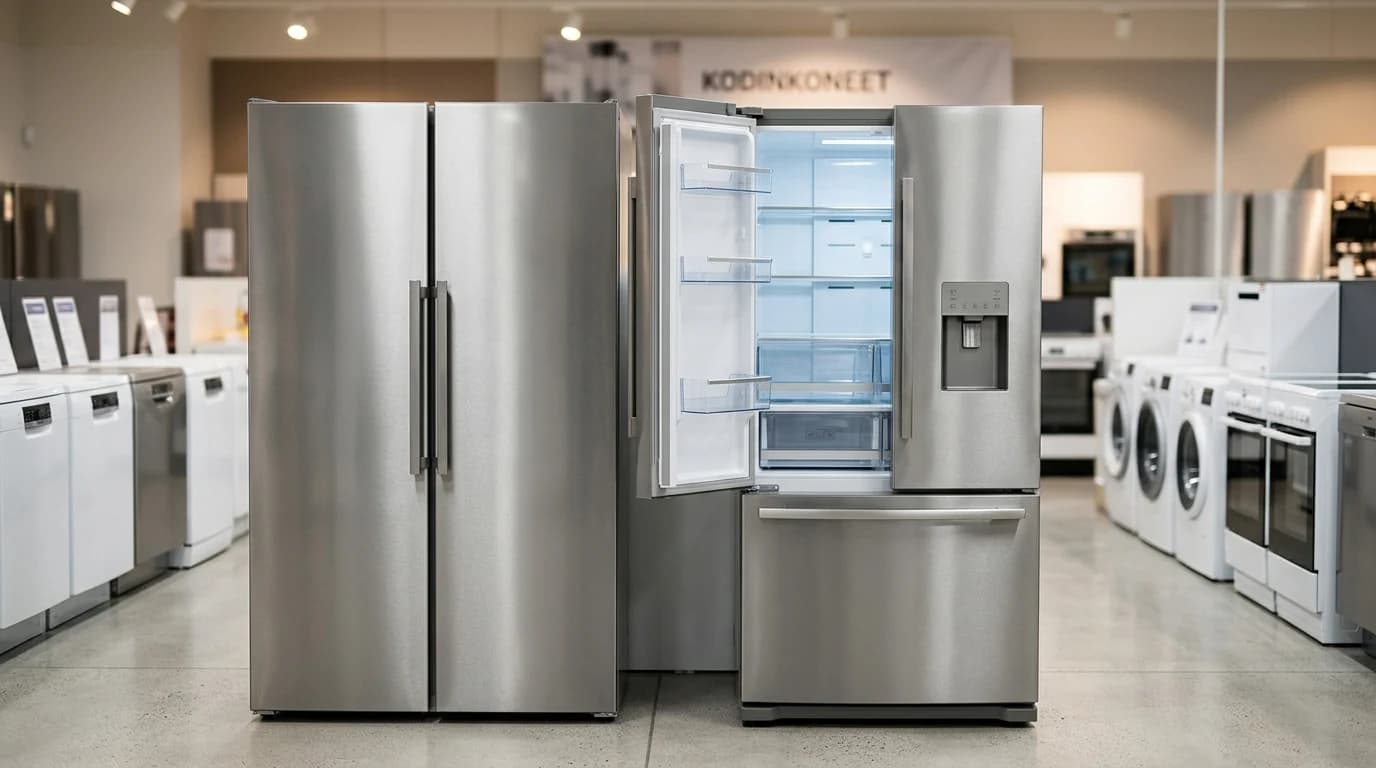 Side-by-side vai French door 2026: kumpi jääkaappi valita?